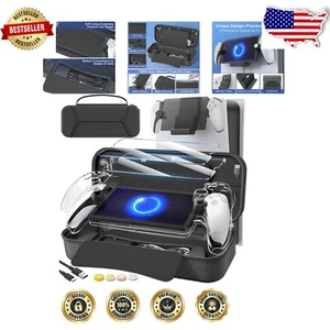 Protective 14-Piece Accessory Set for PS5 Remote with Thumb Grips & Mesh Pockets - Picture 1 of 9