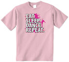 Eat Sleep Dance Repeat Kids Youth T-Shirt Tee Dancing Dancer Ballet Slogan