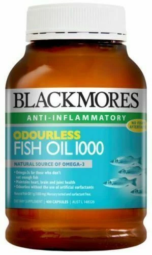 Blackmores Odourless Fish Oil 1000mg 200 Capsules Omega 3