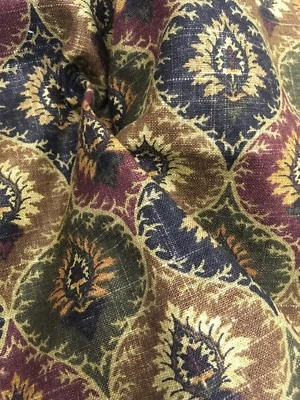 VINO, NEGRO, MARRÓN, DK. TELA VERDE PARA CORTINAS DECORACIÓN DEL HOGAR PESO 2+ YARDAS. Foto 1 de 4