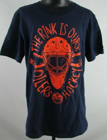 Edmonton Oilers NHL Youth Navy Short Sleeve T-Shirt Cover