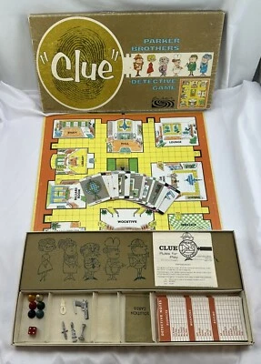 1963 Clue Game by Parker Brothers Complete in Good Condition FREE SHIPPING - Image 1 of 4