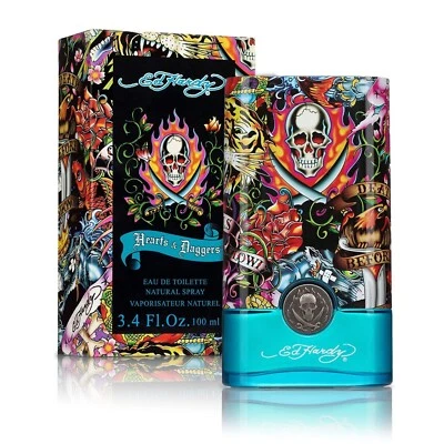 Ed Hardy Hearts & Daggers For Men - Eau de Toilette 100ml Spray - BRAND NEW