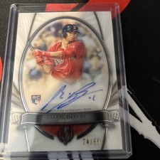 2018 Topps Tribute Rafael Devers Tribute To Moment Rookie Auto 74/99! Red Sox