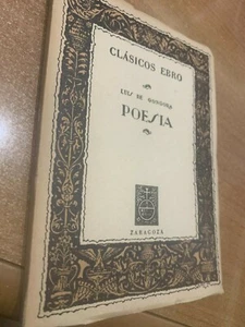 1955 LUIS DE GONGORA - POESIA - EBRO CLASSICOS - Picture 1 of 1