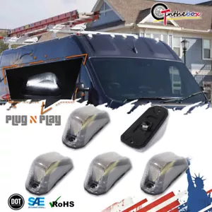 Luz de techo LED transparente/blanca para Ram ProMaster 1500 2500 3500 14-23 5 piezas - Imagen 1 de 11