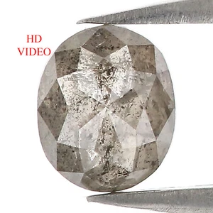 1.17 CT Natural Loose Oval Shape Diamond 6.70 MM Salt And Pepper Diamond QL8693 - Picture 1 of 8