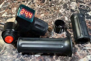 36V Half Twist Throttle Assembly For E-bike Electric Bike Scooter Digital Meter - Picture 1 of 3