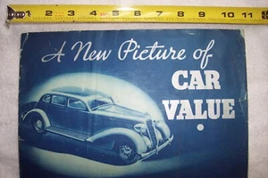 CATALOGUE DE VENTE PLYMOUTH 1935 AVEC L'ACCESSOIRE.S LISTÉ - Photo 1 sur 5