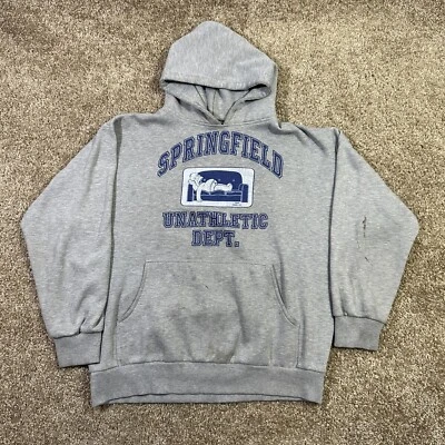 De colección Y2K The Simpson Springfield Departamento de Atletismo Sudadera con capucha talla XL Foto 1 de 4