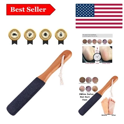 Lima ergonómica para pies de madera de haya - Eliminación de callos sin esfuerzo para pies lisos Foto 1 de 4