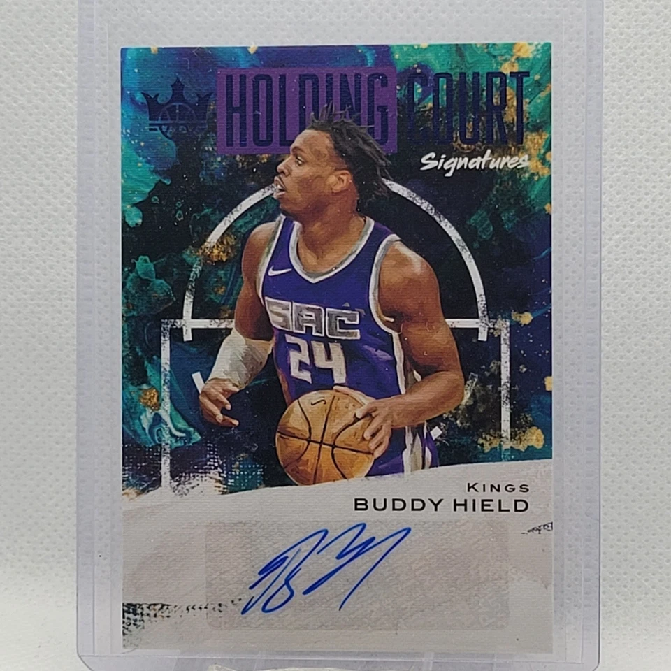 2020-21 Court Kings Baketball Buddy Hield Holding Court Signatures Purple /25 RC - Image 1 of 2