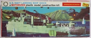 MUY RARO Lindberg 1/288 USS TORTUGA muelle de barco de desembarco (LSD-26) y camiones GHQ - Imagen 1 de 24
