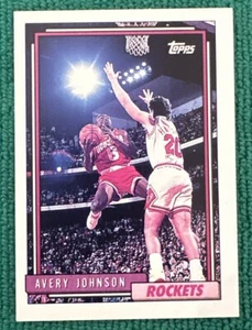 1992-93 Topps ๐ Errore posteriore vuoto ๐ Avery Johnson ๐ Houston Rockets ๐ - Foto 1 di 2