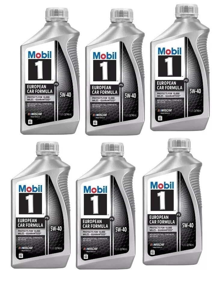 Aceite de motor MOBIL 6 litros EURO FORMULA 5W-40; MB especificación 229,5; totalmente sintético; Foto 1 de 1