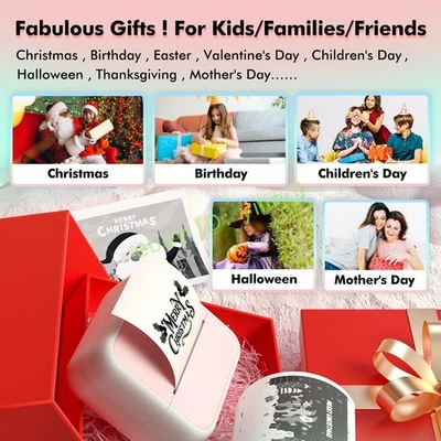 Mini Sticker Printer-Portable Mini Thermal Printer Wirelss BT,Smallest Print Pod - Image 1 of 4