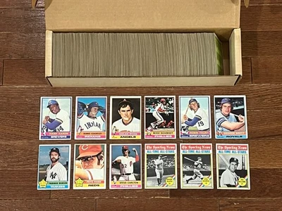 Juego completo de béisbol 1976 Topps 1-660 EX-EXNM (Avg) Aaron Ryan Rose + juego negociado Foto 1 de 3