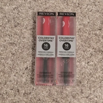 2 Pack Revlon Colorstay Overtime 16HR LipColor 580 Cherry Time - Image 1 of 4
