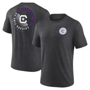 Men's Charcoal Chicago Fire Full Circle Tri-Blend T-Shirt - Picture 1 of 3