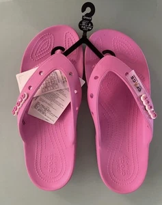 Crocs ALL TERRAIN KLASSISCHE FLIP-FLOPS HOT PINK GRÖSSE 8 HERREN GRÖSSE 10 DAMEN BRANDNEU! - Bild 1 von 3