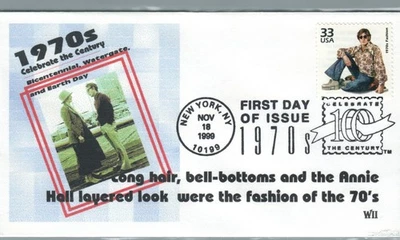 1999 First day Cover #3189k  Fashion 1970s WII Cachet - Image 1 of 2