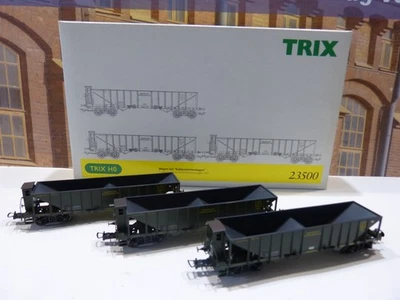 Trix 23500 Dreiteiliges Kohlentrichter-Wagenset K.Bay.Sts.B.        62/10 - Image 1 of 4