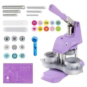 Button Maker Machine Multiple Sizes, 1+1.25+2.25 inch Installation-Free Pin M... - Bild 1 von 6