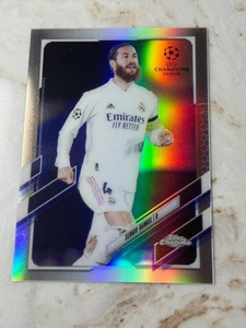 SERGIO RAMOS - 2021 TOPPS CHROME UEFA EURO SOCCER REFRACTOR INSERT CARD - Picture 1 of 2