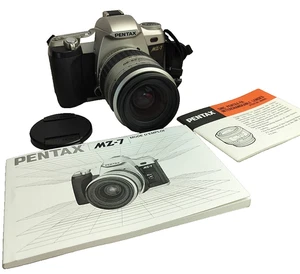 PENTAX MZ-7 35MM SLR FILM CAMERA WITH  PENTAX-FA 28-80MM LENS, MANUALS - Picture 1 of 7