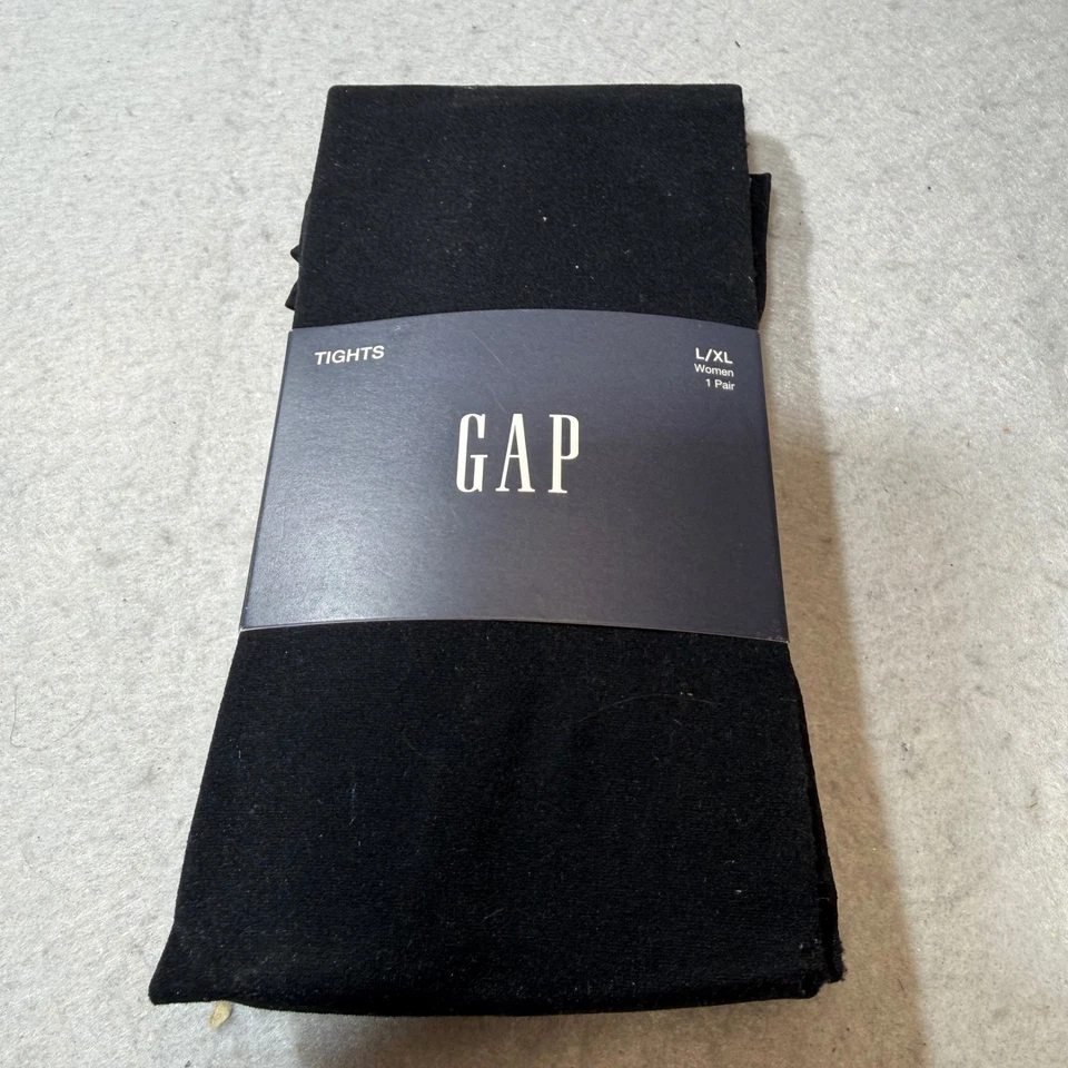 Medias GAP Mujer L XL Negras Opacas 80 Denier Apariencia 1 Par Nuevas Foto 1 de 4