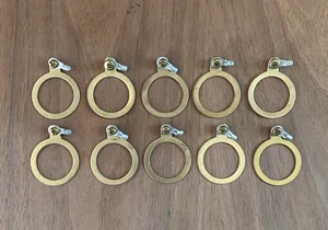 SET OF 10 BRASS WASHER WITH RING TERMINAL CONNECTOR, OD - 1.375", ID - 1" - Picture 1 of 3