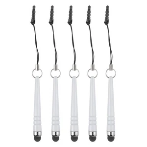 5pcs Metallic Stylus Pen for Touch Screens Metal Capacitive Pens, White - Zdjęcie 1 z 8