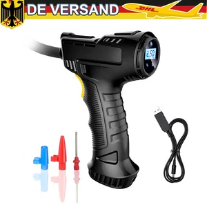 Pompa Aria Elettrica Senza Fili Gonfiatore a Batteria Ricaricabile con 3 Ugelli 120W - Foto 1 di 13