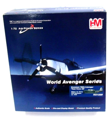 1/72 HOBBY MASTER  HA1220  GRUMMAN TBM-3 AVENGER TF-58 "WHITE 7" OF VT-12, 1945 - Image 1 of 4