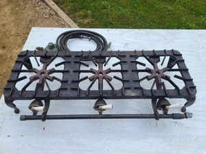 GRISWOLD 203 HIERRO FUNDIDO Estufa Estufa de Campamento de 3 Quemadores. Pat. 1833. Funciona muy bien. - Imagen 1 de 12