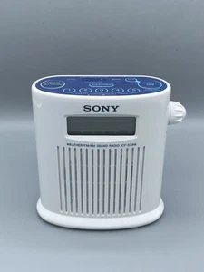 Sony 3 Band Radio Weather Shower Mate FM/AM ICF-S79W White Tested EUC - Picture 1 of 24