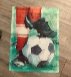 Fußball Flagge NEU aus Verpackung ohne Etikett - Bild 1 von 1