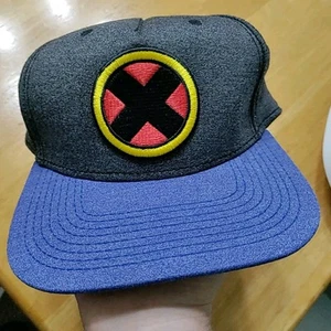Clásico X-Men - Sombrero Snapback Billete Plano - Azul y Amarillo - Marvel - Imagen 1 de 5