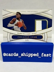 Panini National Treasures Collegiate Mark Williams College Gear Patch /5 Duke SP - Picture 1 of 2
