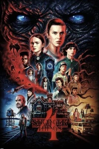 Stranger Things 4 TV Show Poster (Regular One Sheet) Size: 22.375” x 36" NEW - Picture 1 of 4
