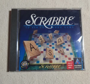 Scrabble CD-ROM Crossword Game (Win/Mac, 1996) Hasbro Interactive Sealed - Picture 1 of 2