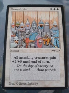 Army of Allah MTG Arabian Nights EX/LP Dark? See Photos!! - Picture 1 of 2