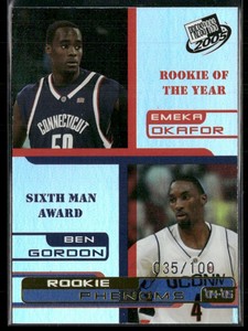 Emeka Okafor/Ben Gordon 2005-06 Press Pass Holo Gold /100 #RP42 Connecticut