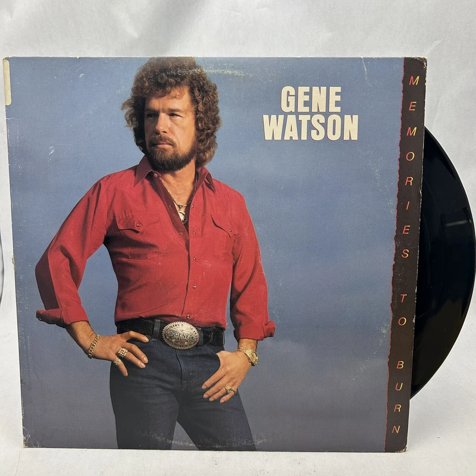 Gene Watson~Memories To Burn~1985 Epic Records PROMO LP~EX Vinyl - Image 1 of 1