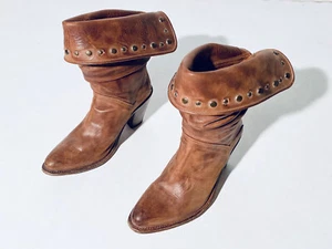 SENDRA Boots Stiefeletten Größe 37 - Festival - Cowgirl - Boho - Leder - Studs - Bild 1 von 10
