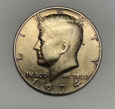 1974 P Kennedy Half Dollar - Free Shipping (1A) Cover