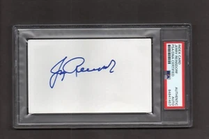 Bulls/White Sox Owner Jerry Reinsdorf Signed Autographed Index Card PSA/DNA COA - Picture 1 of 2