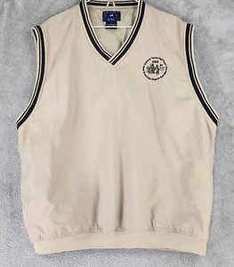 Port Authority Vest Mens Large Beige Softshell 2002 Central Texas Golf Fest - Picture 1 of 13