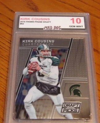 KIRK COUSINS*****2016 Panini PRIZM--DRAFT PICKS----GEM 10***REDSKINS---Mad Dog - Image 1 of 2