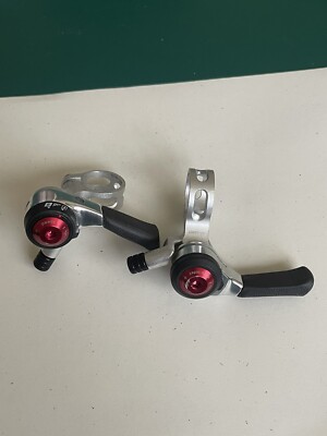 microSHIFT Thumb Shifter Set, 8-Speed, Double...